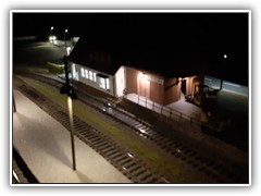 abendliche Impressionen am Bahnhof Bärenstein